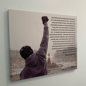 16x20 canvas print rocky balboa speech wall art
